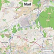 StepMap - Die Stadt Marl - Landkarte für Deutschland