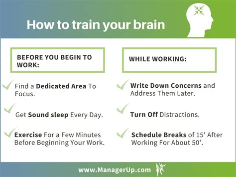 How To Train Your Brain To Focus At Work Manager Up