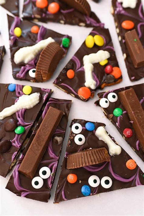 Halloween Bark Recipe — An Easy Halloween Treat Lets Eat Cake
