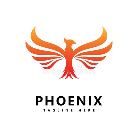 Phoenix Logo Vector Template Design Stock Vector Illustration Of