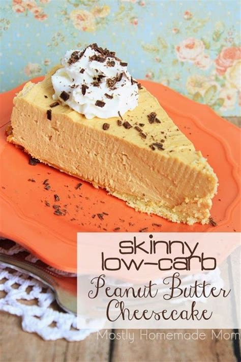Skinny Low Carb Peanut Butter Cheesecake Thm Desserts Sugar Free