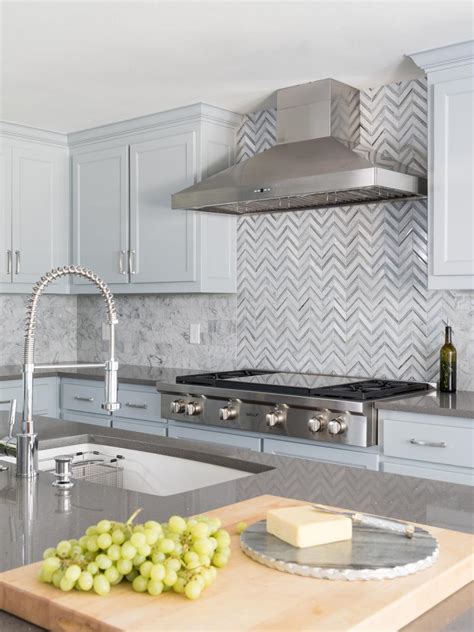 Herringbone Kitchen Backsplash Hgtv