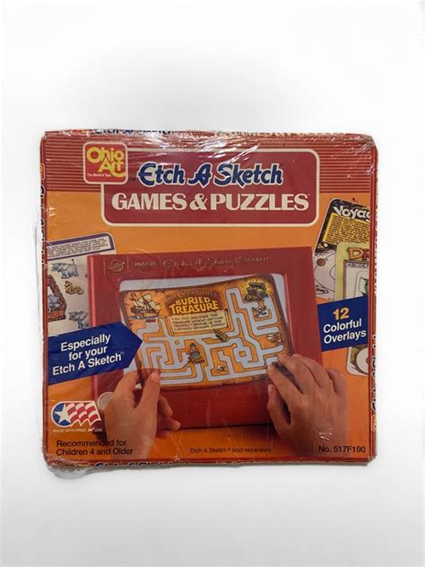 1981 Original Etch A Sketch Games And Puzzles Sealed 12 Etsy