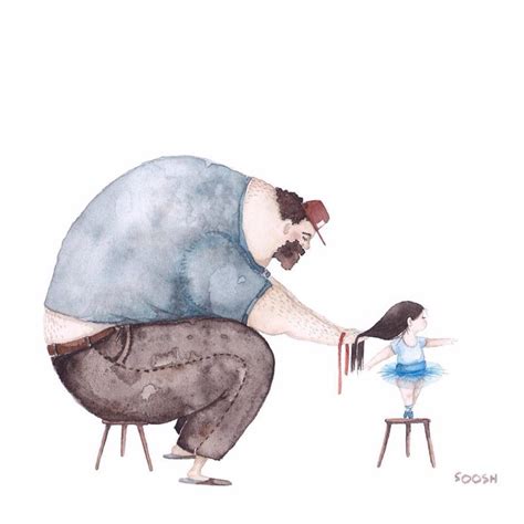13 Preciosas Ilustraciones Que Reflejan El Amor Más Tierno Entre Padre