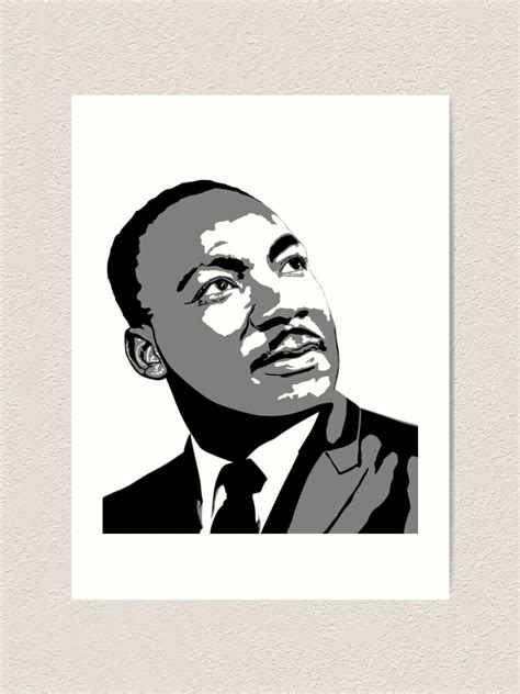 Printable Martin Luther King Jr Silhouette