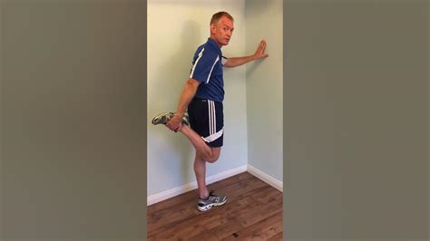 Standing Quadriceps Stretch With Glute Squeeze Youtube
