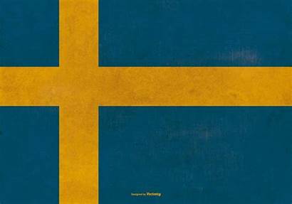 Flag Sweden Grunge Vector Edit