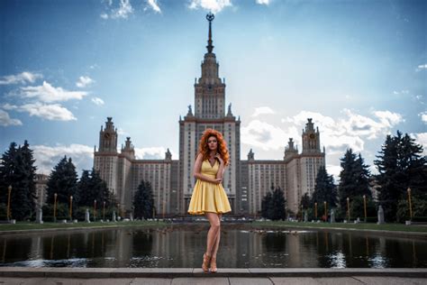 773275 Nadezhda Neyasova George Chernyad Ev Moscow Russia Redhead Girl Dress Rare