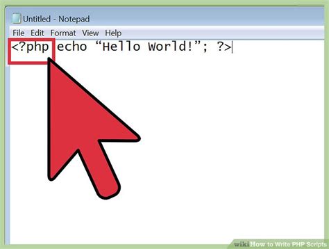 How To Write Php Scripts With Pictures Wikihow