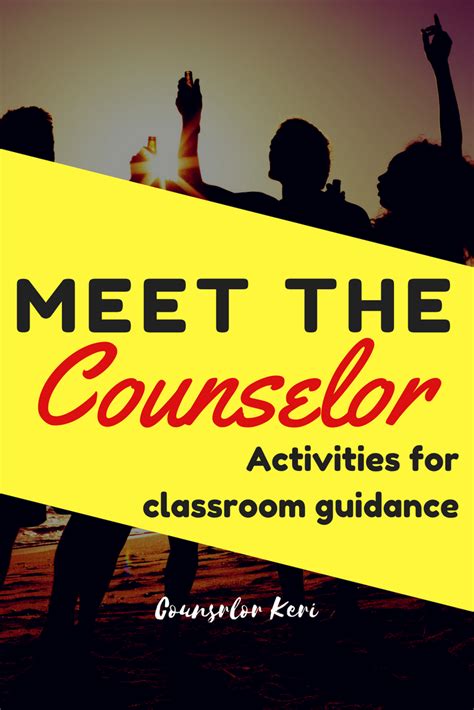 Meet The School Counselor Activities Counselor Activities School Counseling Lessons