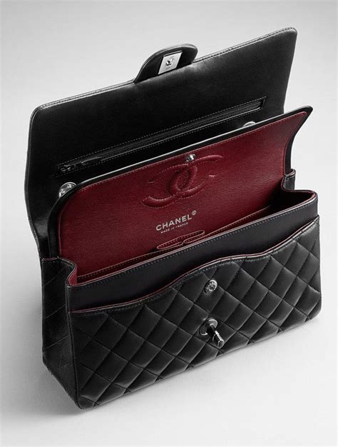 Chanel Classic Quilted Caviar Double Flap Jumbo Bag In Burgundy Worlds