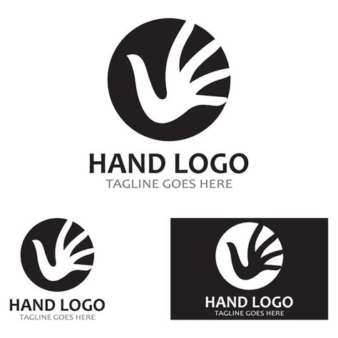 Premium Vector Hand Logo Icon Vector Design Template Illustration