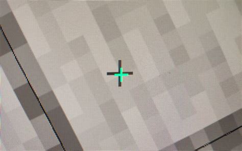 Minecrafts Crosshair Vs Monitors Crosshair Rmildlyinfuriating