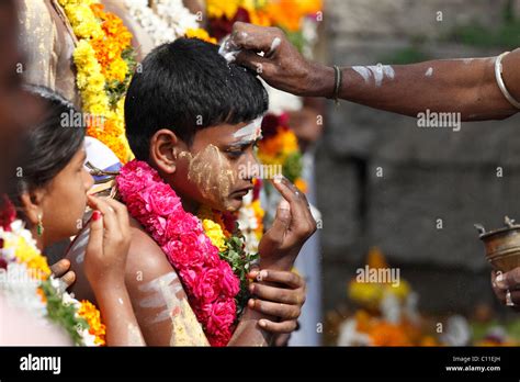 Festival Thaipusam En Tenkasi Tamil Nadu Tamilnadu India Del Sur