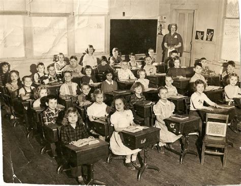 Elementary School 1950 Grade Class At Dow Elementary School 1950