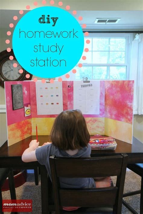 Excessive feeling good or bad? DIY Homework Study Station | Homework station diy ...