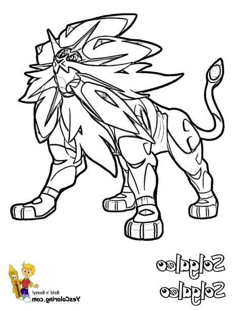 Solgaleo Coloring Page Coloring Pages