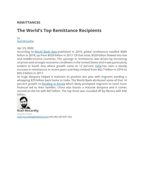 the world s top remittance recipients remittances pdf