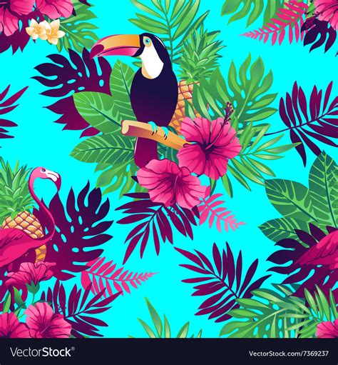 Tropical Seamless Pattern Royalty Free Vector Image