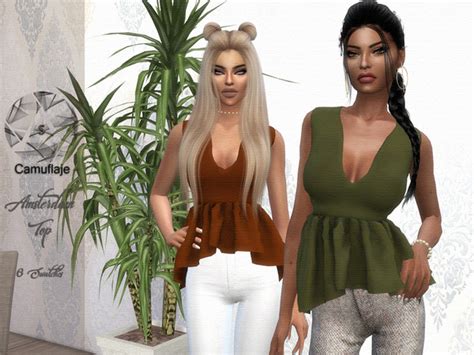 Amsterdam Top By Camuflaje At Tsr Sims 4 Updates