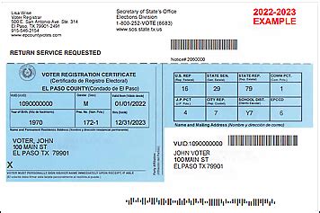 Votetexas Gov Your Voter Registration Certificate