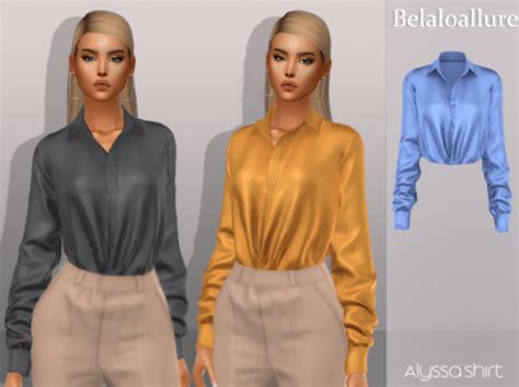Stunning Tucked In Shirts Custom Content For Sims 4 — Snootysims