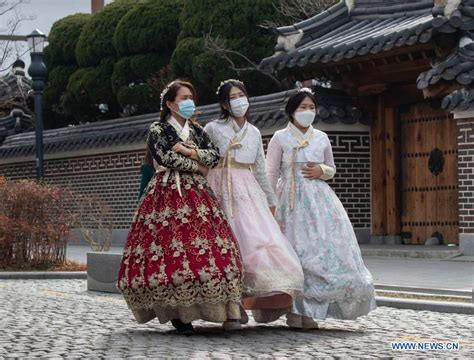 Tourists Visit Hanok Village During Traditional Lunar New Year Holiday