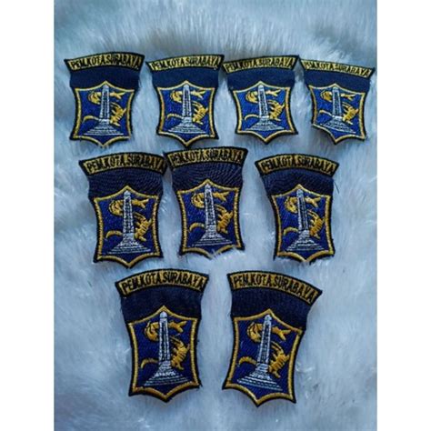 Jual Logobadgeemblem Bordir Pemkot Surabaya Bed Pns Kota Surabaya