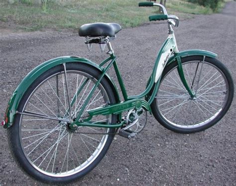 1954 Vintage Forest Green Ladies Schwinn Hornet Bicycle