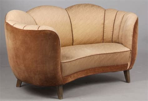 Swedish Art Deco Curved Sofa At 1stdibs Art Deco Sofa Swedish Art