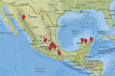 Mexico Cities Map Of Vacation