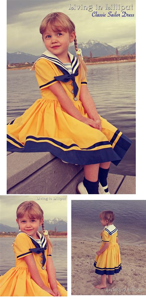Retro Inspired Girls Sailor Dresses Living In Lilliput