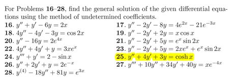 Solved Find The General Solution Of The Given Differential