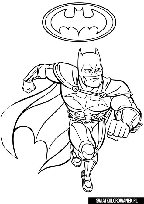 Kolorowanka Superbohater Batman Robin Vrogue Co