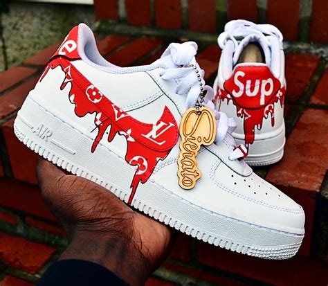 Unique personalized air force 1, nike, adidas sneakers from verified artists. New Nike Air Force 1 Lv Supreme Drip Sneakers | Supreme ...