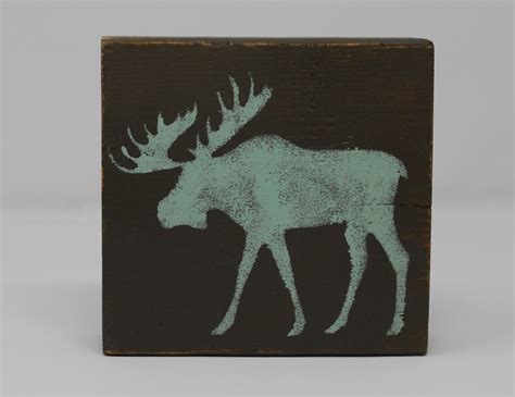 Moose Cabin Decor Moose Decor Etsy