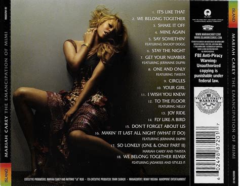 The Emancipation Of Mimi Platinum Edition By Mariah Carey Cd Nov 2005