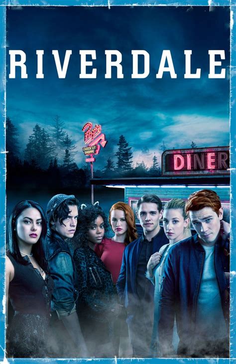Riverdale Poster Tv Show 11 X 17 First Cast In Front Of Diner Concertposterorg