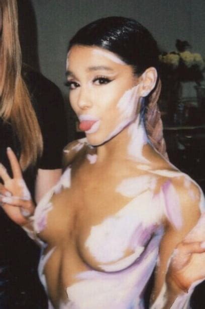 Ariana Grande Topless Covered In Paint Bts 2 Pics