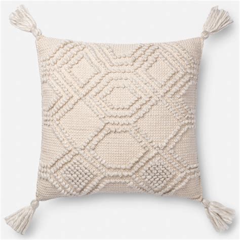 Magnolia Home By Joanna Gaines For Loloi Accent Pillows Ivory 22 X 22