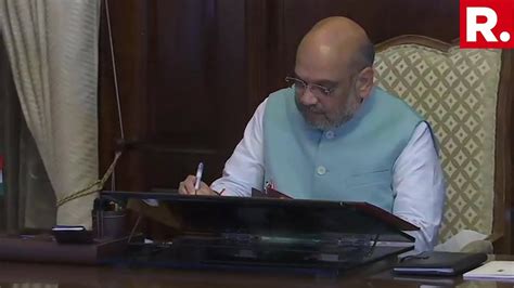 Amit Shah Takes Charge As Minister Of Home Affairs YouTube