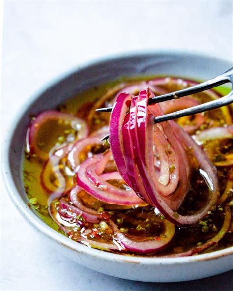 Marinated Red Onions Recipe Marinated Onions Recipe Onion Recipes