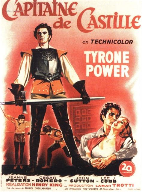 Capitaine De Castille Captain From Castile Tyrone Power Affiche De