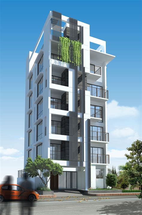 awesome modern 4 storey apartment building design wal