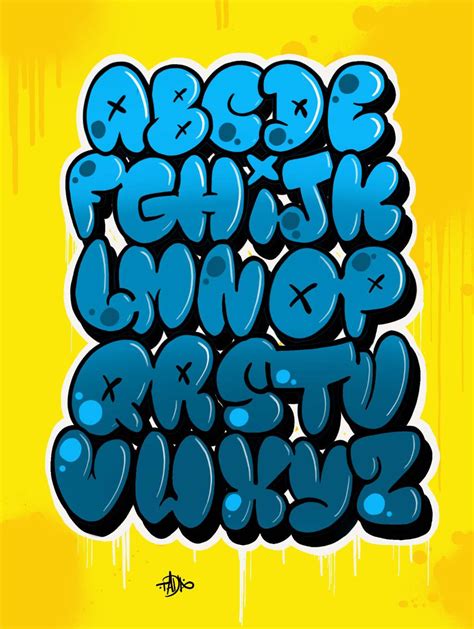 How To Draw Graffiti Bubble Letters Step By Step Graffiti