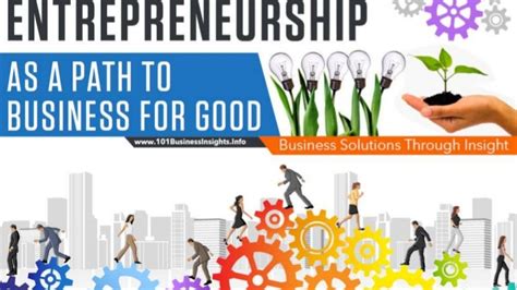 Entrepreneurship As A Path To Business For Good