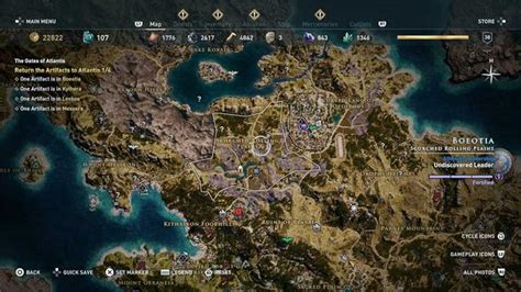 Assassin S Creed Odyssey Gates Of Atlantis Artifact Location Guide