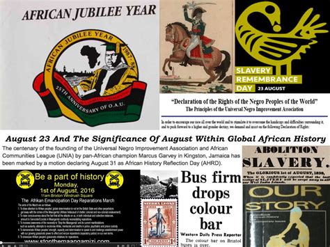 August 23 And The Significance Of August Within Global African History