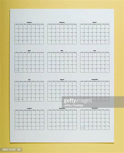 Twelve Month Calendar Photos And Premium High Res Pictures Getty Images