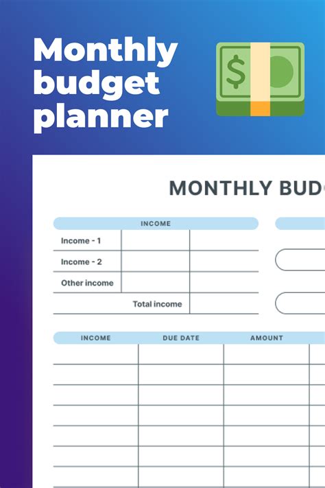 A Printable Budget Planner Is Shown With The Words Month To Month And